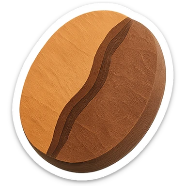 coffee bean sticker