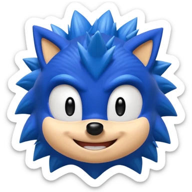 Sonic the hedgehog emoji sticker