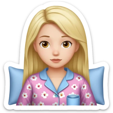 Pajama girl sticker