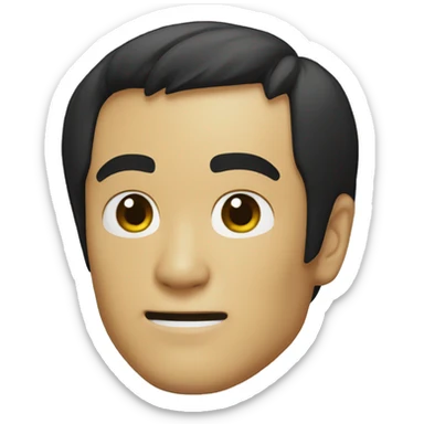 bruce lee half  sticker