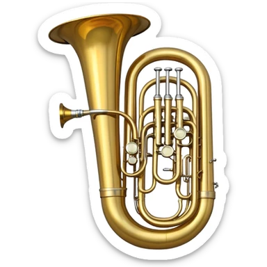 tuba musical instrument sticker