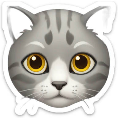 a cat in waiting pose sticker