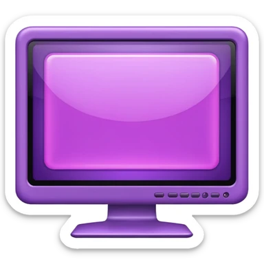 purple lcd monitor sticker