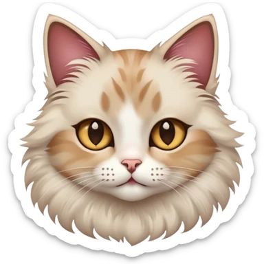 Cat with stars eyes sticker