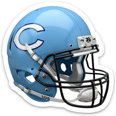 college football Carolina Blue helmet

 sticker
