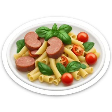 Sausage tomato and spinach pasta  sticker