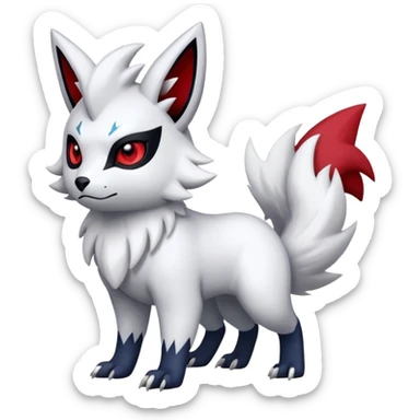 Absol-Zorua-Zangoose-Hybrid (Full body) sticker