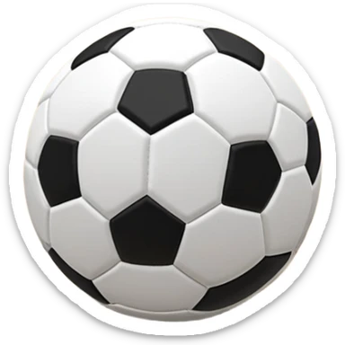 A mini football (futsal) ball placed on the court, with the goals and boundary lines visible in the background. The scene captures the fast-paced nature of the sport, with the compact indoor court and a focus on the ball ready for action. sticker
