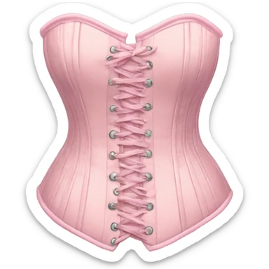 Pastel pink corset  sticker