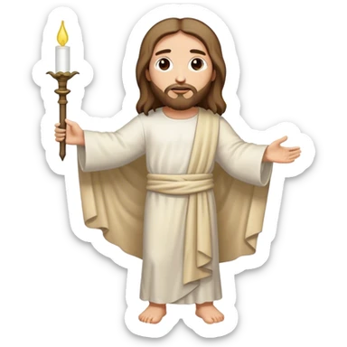 full length cartoon picture of jesus to color in sticker