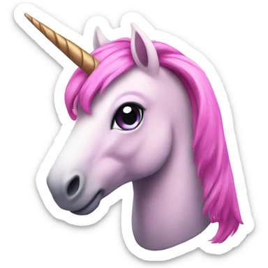 Unicornio rosado sticker
