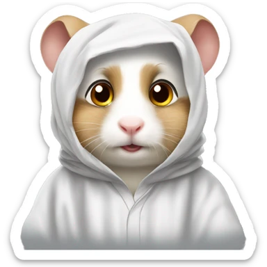Arab white thobe costume male hamster sticker