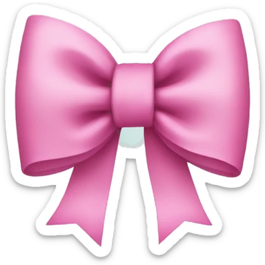 pink bow  sticker