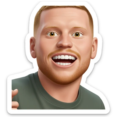 meme boy with open mouth sticker