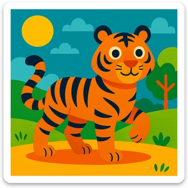 Tiger sticker
