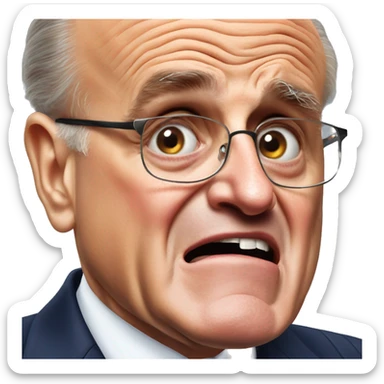 Rudy Giuliani crying hysterically  sticker