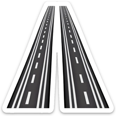 Road Lane Lines sticker