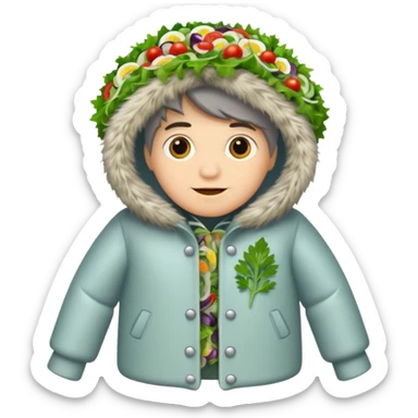 salad herring under a fur coat sticker