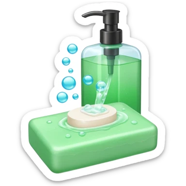 Soap and shampoo sticker