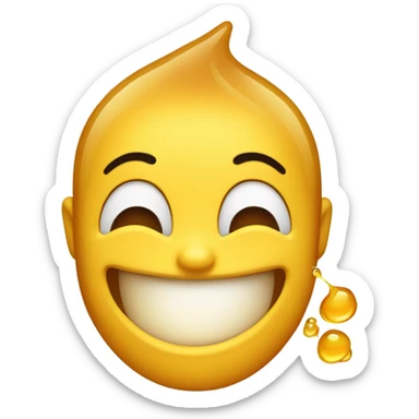 pleased emoji vomiting honey sticker