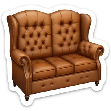 brown sofa sticker