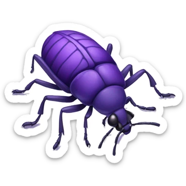 Purple bug sticker