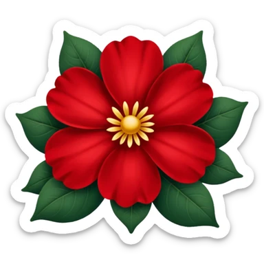 FLOR DE NOCHE BUENA sticker