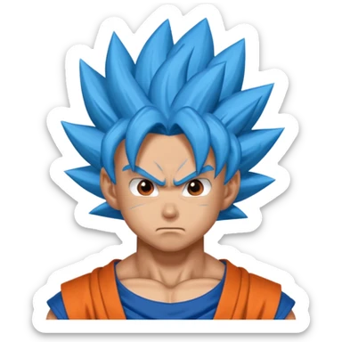 Goku in Super Saiyan Blue  sticker