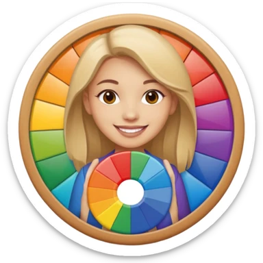 graphic designer , color wheel, photoshop icon sticker
