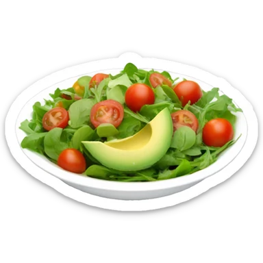 delicious salad with mini tomatoes arugula and avocado  sticker