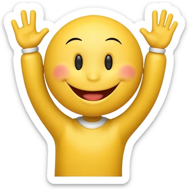 a cheering smiley and "Rabea!!!"   sticker