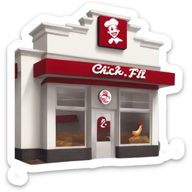 Chick fil a sticker