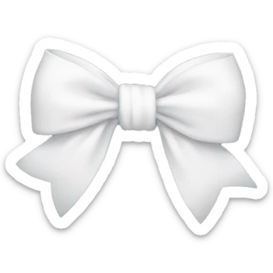 White bow sticker
