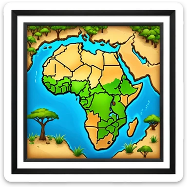AFRICA CONTINENT sticker