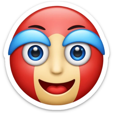 Cette emogie coupes en deux 🫡 sticker