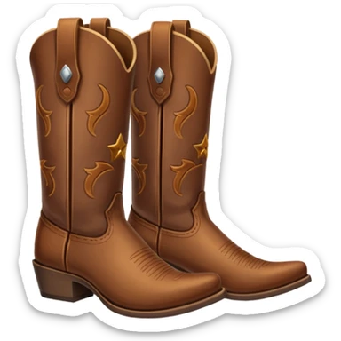 Cowboy boots sticker