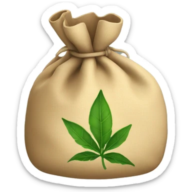 Medicine leaf bag sticker