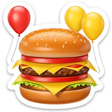 spam meat inflatable spam hamburger  balloons sticker