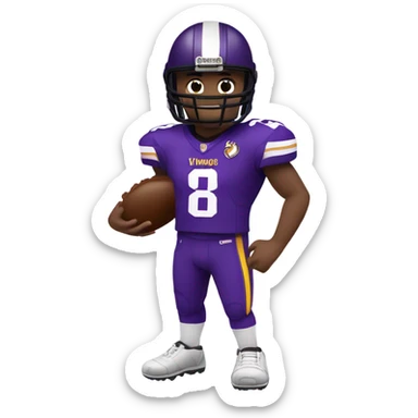 Minnesota vikings football player sticker
