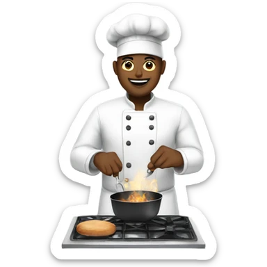 cook cooking lunch sticker