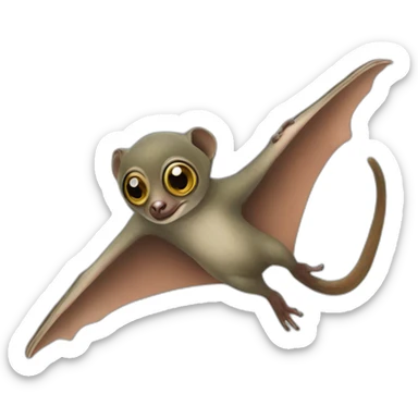 momo Flying lemur sticker