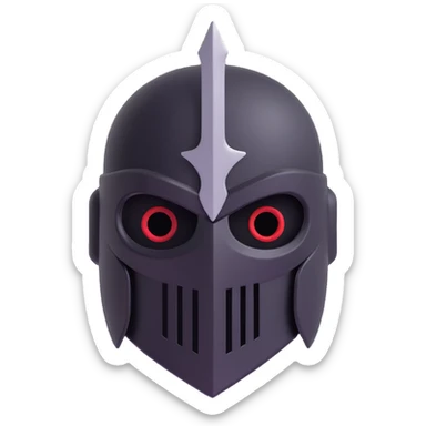 Black Knight head  sticker