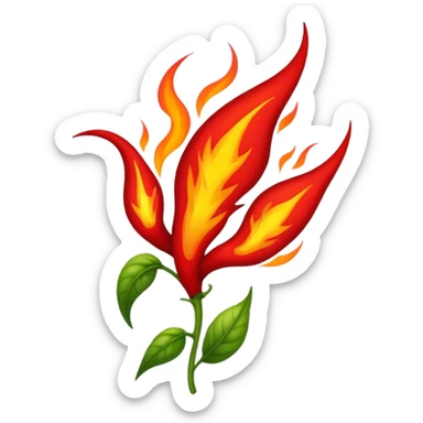 logo that mixes spicy spell herb sticker