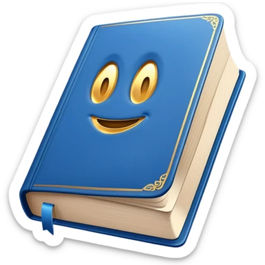 make a book with a blue cover sticker