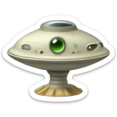Soucoupe d'extraterrestre sticker