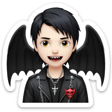 swagged out emo angel drain gang vampire sticker