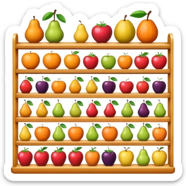 anaquel de frutas sticker