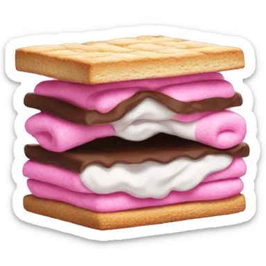 Entire pink smore  sticker