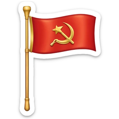 Soviet union flag sticker