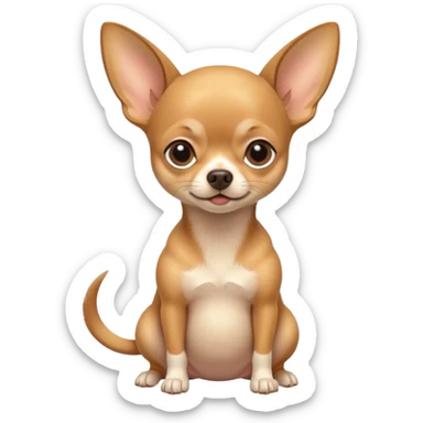 A pregnant Chihuahua. sticker
